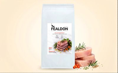 Сухой корм Fealdon для стерилизованных кошек и кастрированных котов с индейкой