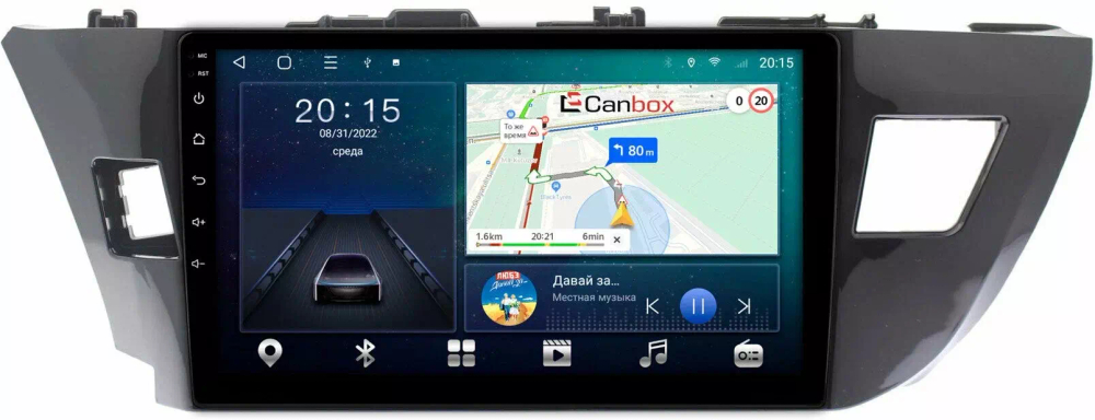 Магнитола для Toyota Corolla 2013-2016 - Canbox 1005/1026 Android 10, 8-ядер, SIM-слот