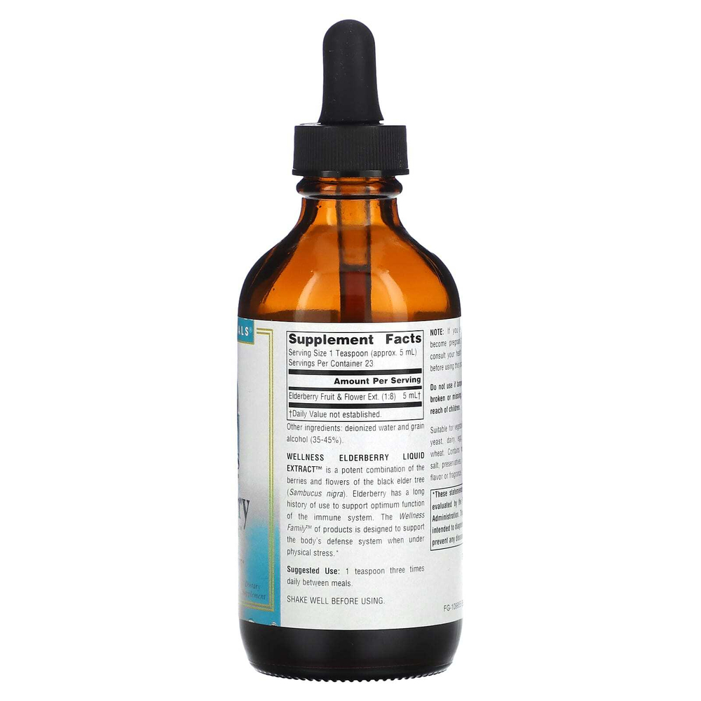 Source Naturals, Wellness, жидкий экстракт бузины, 118,28 мл (4 жидк. унц.)