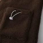 Куртка Ymkashix Furry Big Logo HTF белая/коричневая