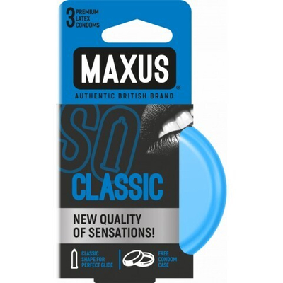 Презерватив "MAXUS" CLASSIC №3 (классические) в железном кейсе