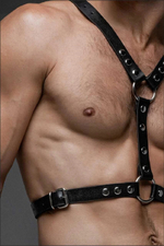 Портупея мужская Akvilon кожа черный S/M