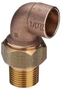 Американка бронзовая под пайку Viega НР угловая с коническим уплотнением 90° (серия 94098G)
