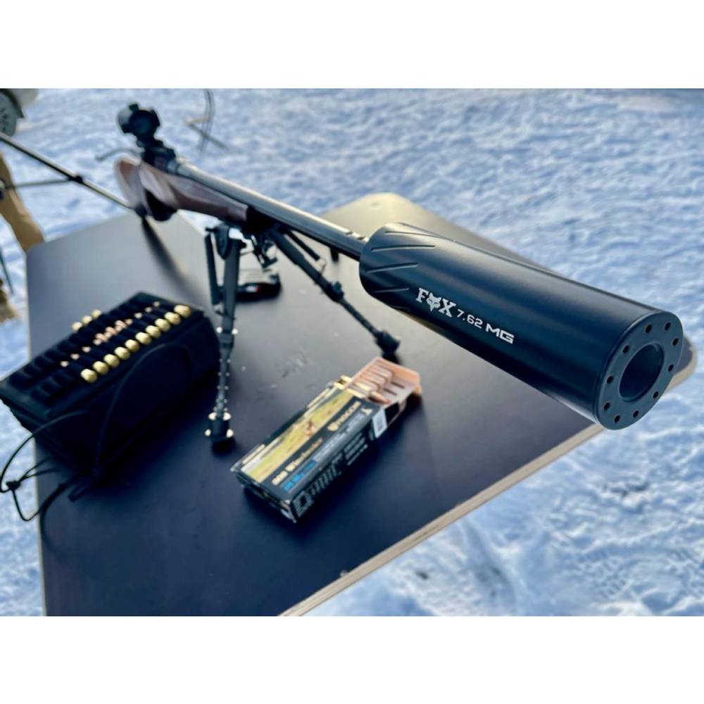 Газоразгруженный ДТКП закрытого типа FOX на карабин AR10, AR15 (7,62х39, 5/8"-24), MG Ultra