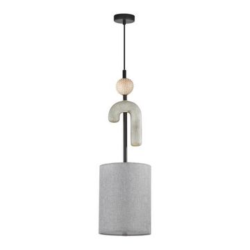 5410/1A MODERN ODL_EX24 169 черный матов./серый/металл/полирезин/ткань Подвес E14 1*40W BAGEL