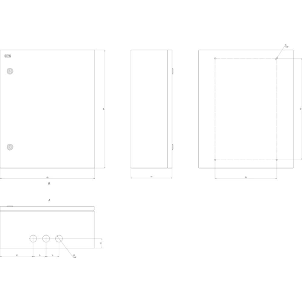 Корпус металлический ЭРА SIMPLE ЩМП-06 (500х400х175) IP31 УХЛ3 серый