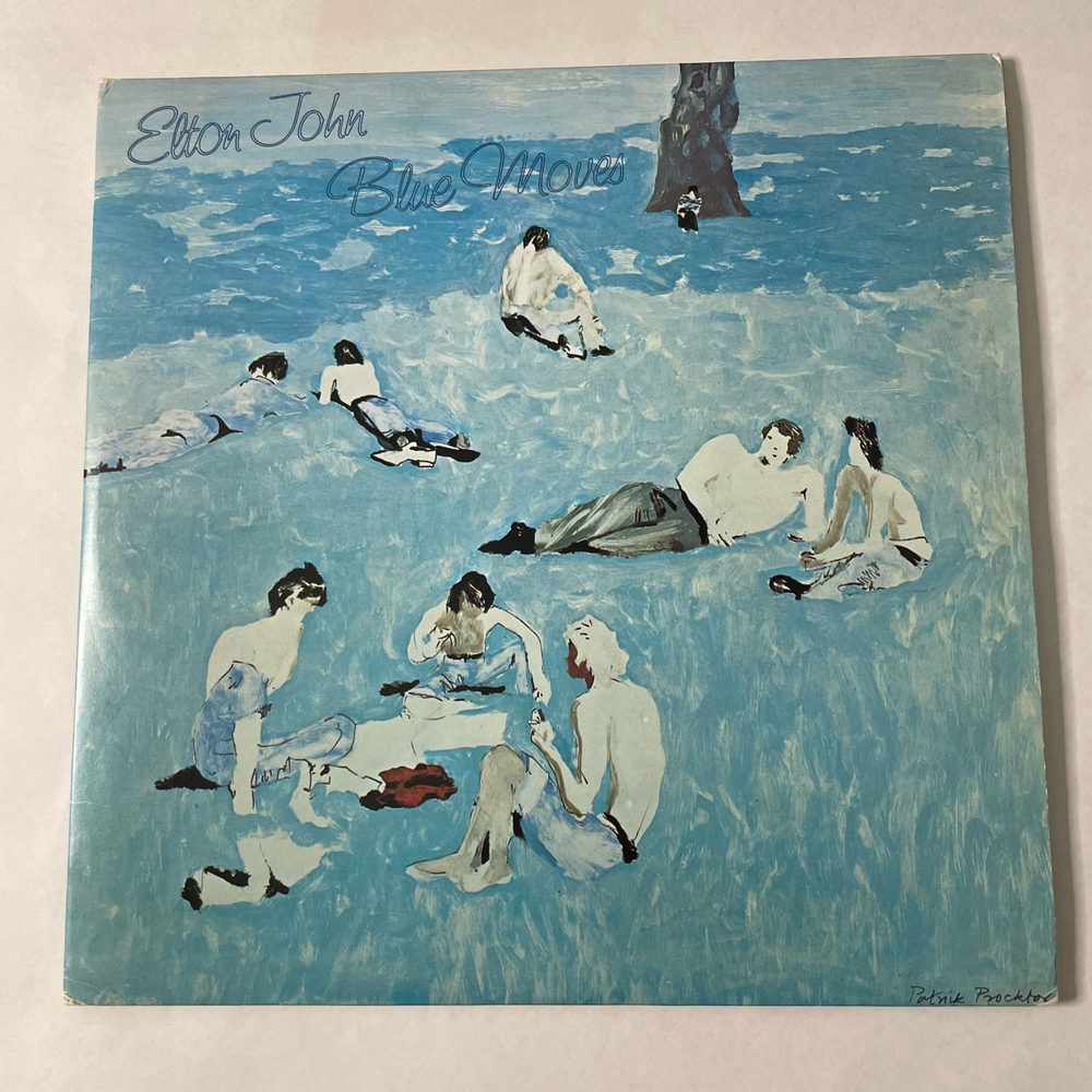 Винтажная виниловая пластинка LP Elton John Blue Moves (Англия 1976) Sorry Seems To Be The Hardest Word
