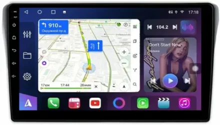 Магнитола для Subaru Levorg 1 VM 2014-2017 (вместо 2din, рамка-накладка) - FarCar BM9645F1 на Android 13, QLED, TS10, 4Гб+32Гб, CarPlay, 4G SIM-слот