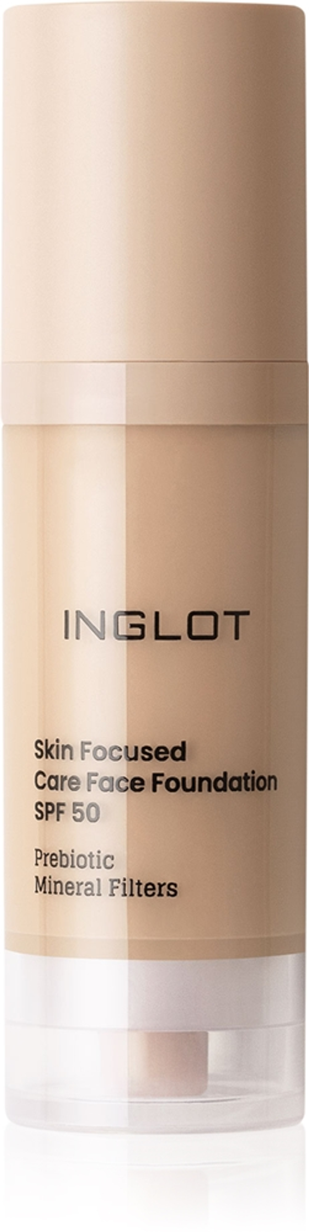 Inglot Skin Focused Care Face Foundation SPF 50 - Тональная основа с защитой SPF 50 оттенок 304 Classic Beige, 30 ml