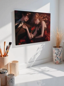 Картина на стену 40 X 50 Парень и девушка аниме