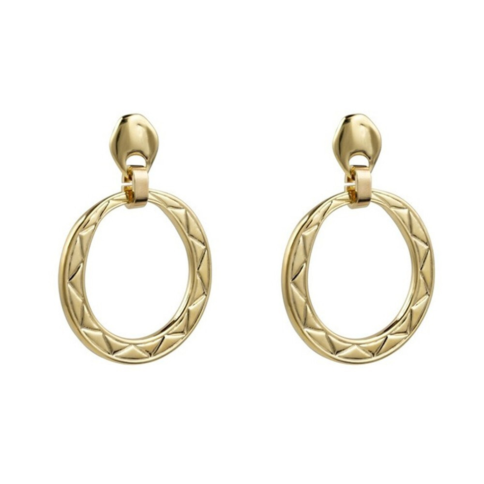 Серьги-кольца Ciclon с золотым покрытием Anochecer Oro AORO683