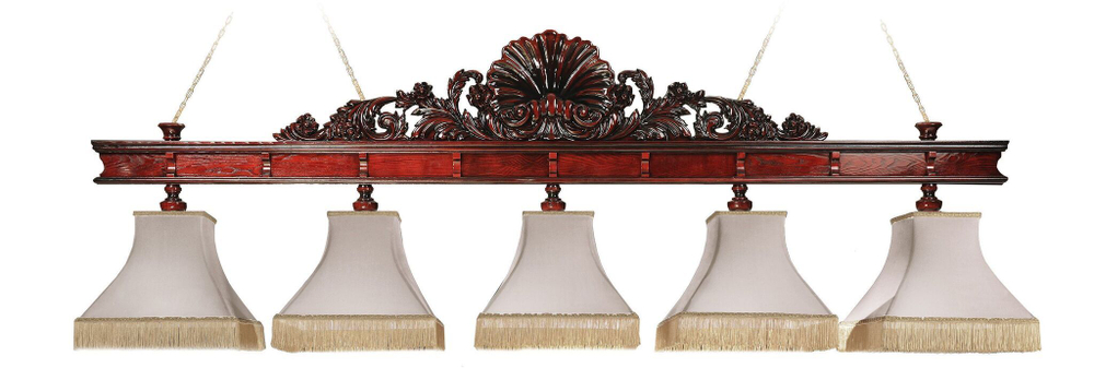 Лампа "Неаполь" 5 плафонов - ясень / клён