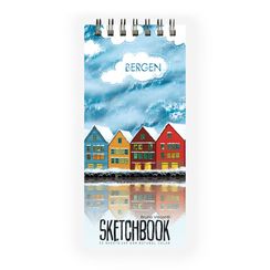 Sketchbook BV, 105×220 мм, 50 л. 200 г, на гребне (6 видов)