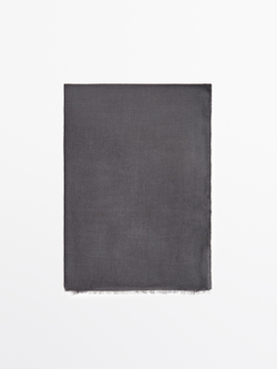 Massimo Dutti Шарф из 100% шерсти, серый