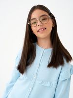 Кардиган для девочки AT1423 голубой