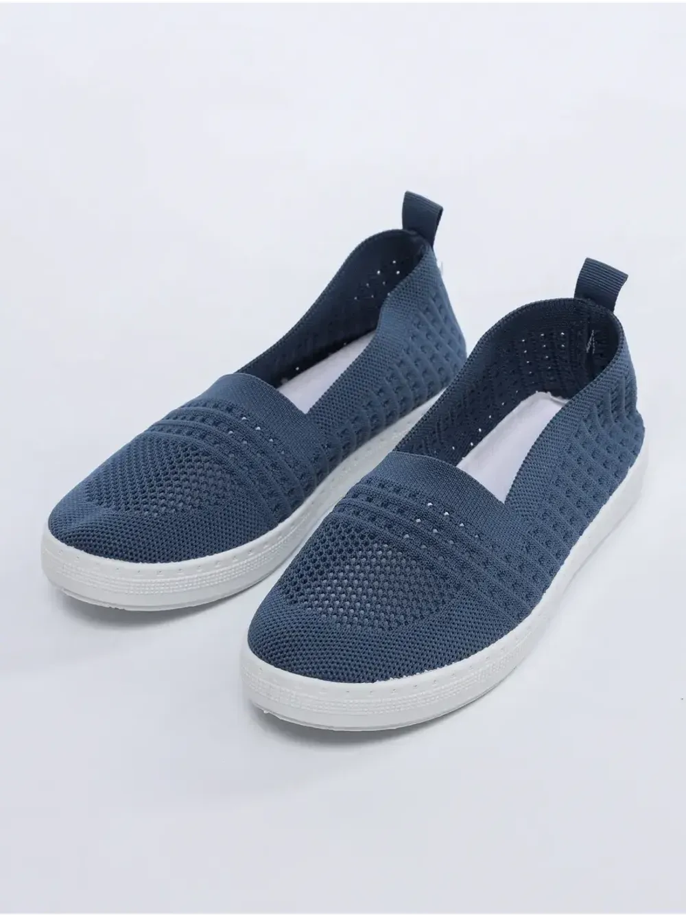 Мокасины летние текстильные