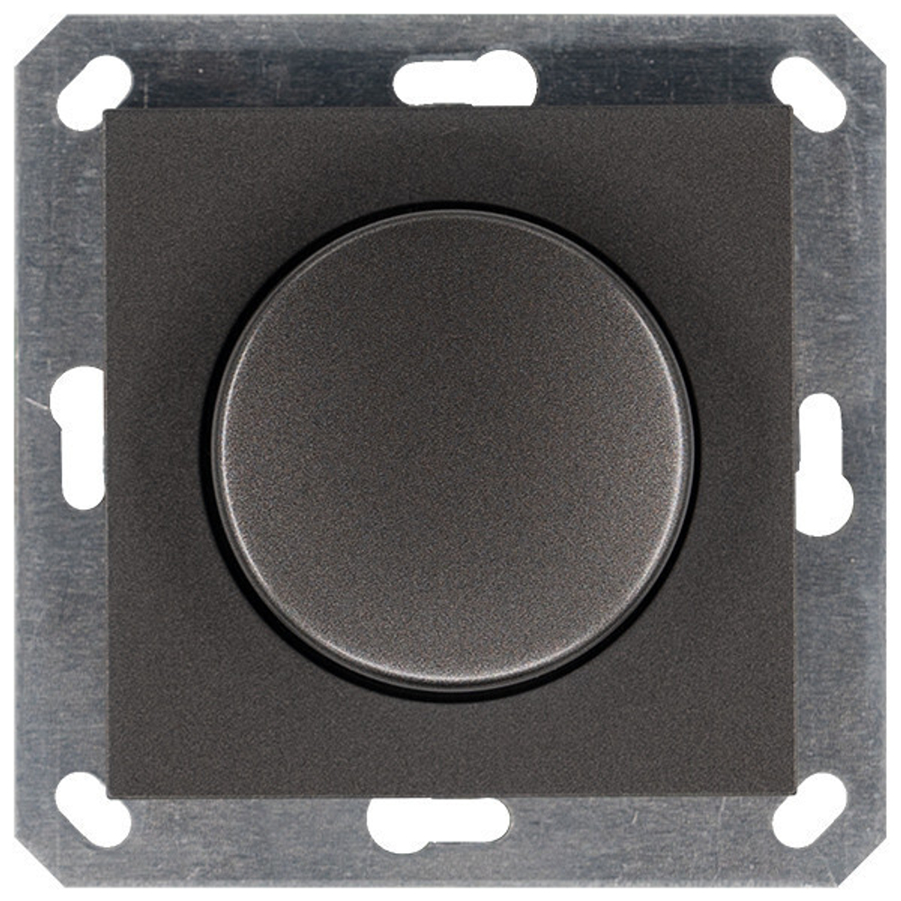 LED Диммер с накладкой 30-400W, 1gang 2way, цвет Мокко