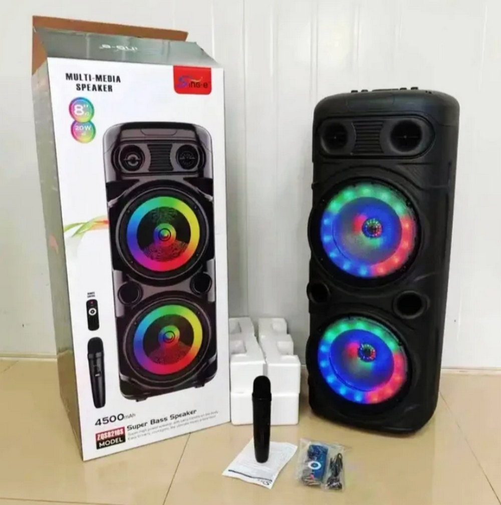 Напольная колонка Sing-e ZQS-8210S (8"40W/4.5A/микрофон)