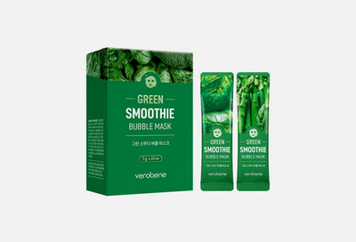 Verobene Кислородная маска смузи с зеленым коктейлем Green Smoothie Bubble Mask
