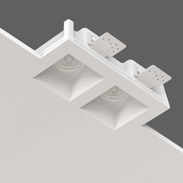 Встраиваемый гипсовый светильник для установки в потолках из гипсокартона LED MR16 GU10 / модуль LED MR16 SN 020 белый Maia 80 Duo Stellanova