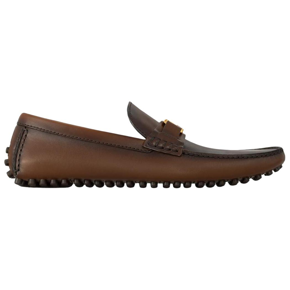 LOUIS VUITTON Hockenheim Gommino Loafers Men"s Brown