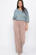 Брюки вельветовые Брауни (бежевые) Б14830-25М LT Collection