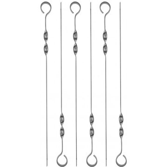 Набор плоских шампуров Helios  Лайт 6 шт в блистере 45*1 см  HS-NH UI450C-6