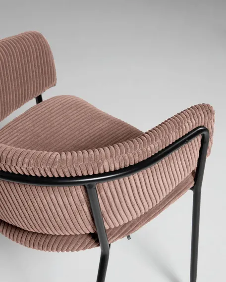 Стул Konnie розовый вельвет