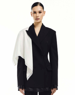 Косынка шелковая светлая