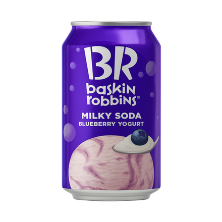 Молочная газировка BR Baskin Robbins Черничный йогурт 350 мл