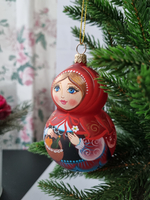 Матрешка стеклянная "Красная Шапочка"