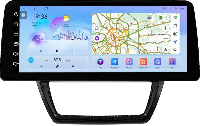 Магнитола для Volkswagen Jetta 6 2011-2018 - FarCar монитор 12.3" 2K QLED на Android 14, Быстрая, CarPlay, 4G SIM-слот