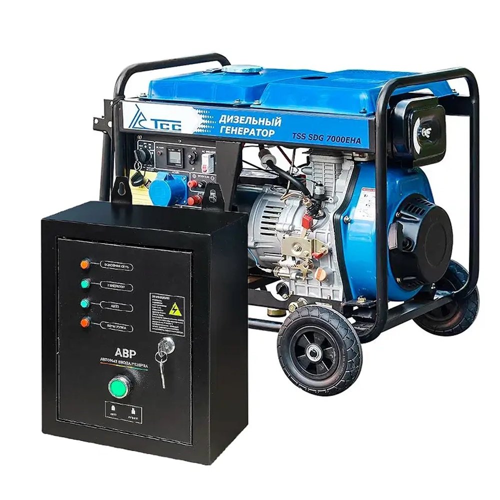 ТСС SDG 7000EHA дизель генератор с блоком АВР ТСС С 9000D/230/400 100033/100028