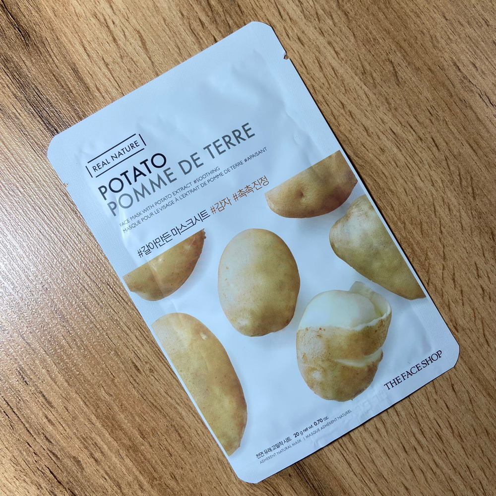 Маска для лица The Face Shop Real Nature Potato тканевая с экстрактом картофеля 20 г