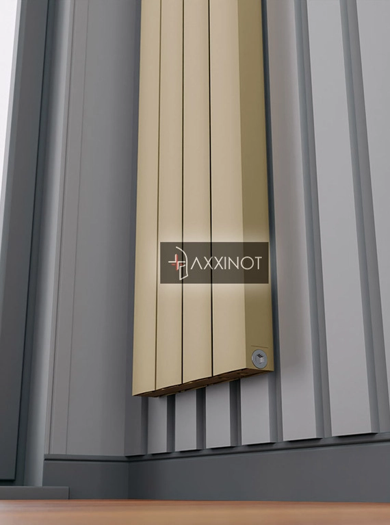 Axxinot Barkas V 1500 - вертикальный алюминиевый радиатор высотой 1530 мм