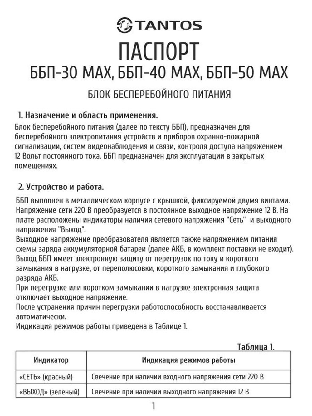 Источник бесперебойного питания ББП-50 MAX