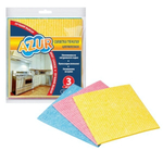 Салфетка губчатая AZUR 3шт. (15х15 см)