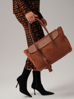 Замшевая сумка Deboro 31051 коричневый фундук