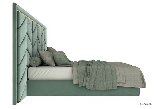 Кровать Миссони с широким изголовьем