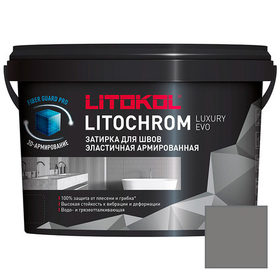 Затирка цементная Litokol Litochrom Luxury Evo LLE.110 стальная серая 2 кг