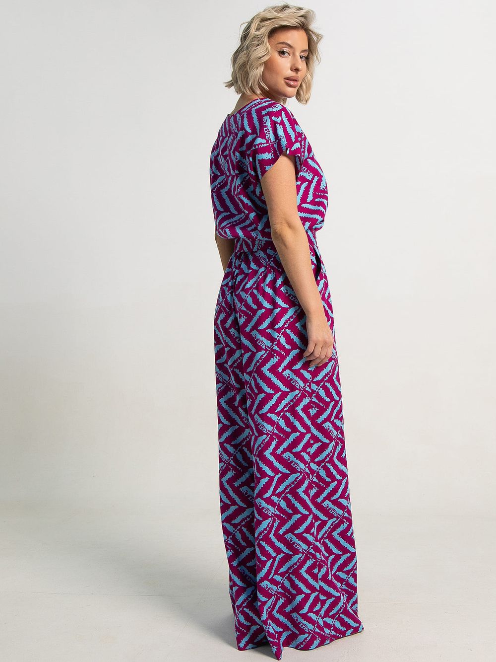 Комбинезон Сезария (фуксия/голубой) К15675-5М LT Collection