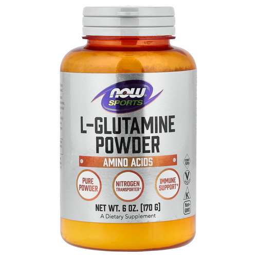 NOW Foods, Sports, L-глютамин в порошке, 170 г (6 унций)