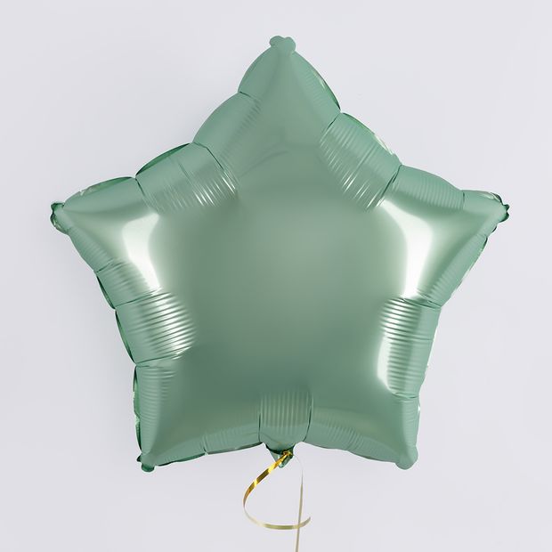 G Шар Звезда 18''/46 см Сатин Мятная глазурь Glazed Mint (БГ-15)