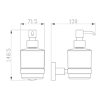 Дозатор мыла WONZON & WOGHAND EASY, Хром (WW-8133)