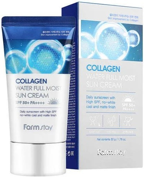 Farm Stay Увлажняющий солнцезащитный крем с коллагеном SPF50+/PA++++ 50 гр (74234)