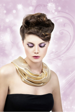 Чёрно-желтые ресницы Deluxe (Цвет: черный с желтым)