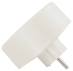 Двойник для розетки электрический Intro TR2e-W с заземлением 16А, белый