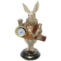 GAEM Фигурка декоративная "Кролик" с часами (LR41x1), L12 W9 H21 см, 2в.