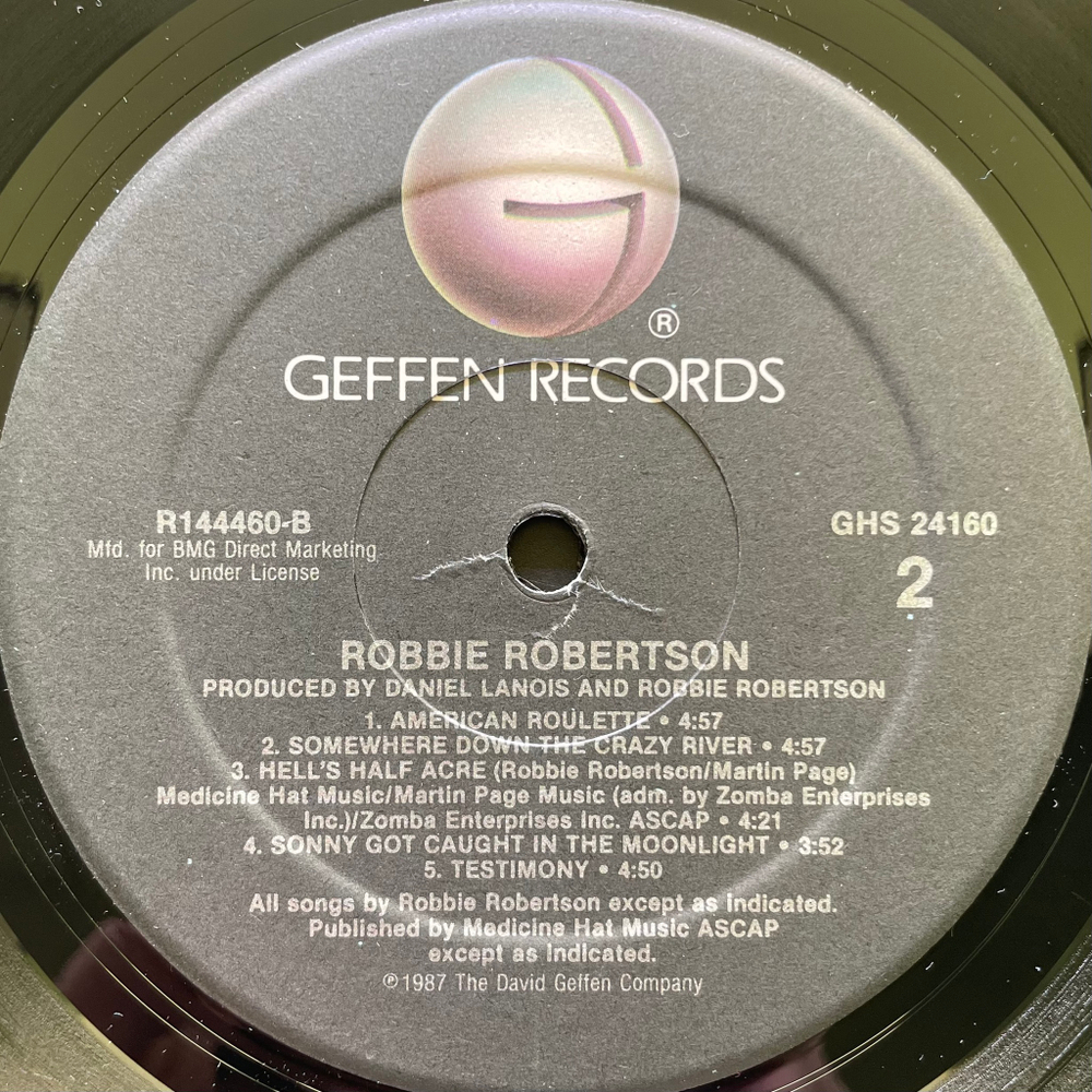 Robbie Robertson ‎– Robbie Robertson (США 1987г.)