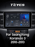 Teyes X1 9"для SsangYong Korando 3 2010-2013
